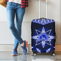 Tonga Tupou College And Queen Salote College Luggage Cover Tongan Ngatu Pattern LT14 - Polynesian Pride