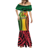 Vanuatu Independence Day Mermaid Dress Long God Yumi Stanap Happy 46th Anniversary LT14 - Polynesian Pride