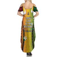 Vanuatu Independence Day Summer Maxi Dress Long God Yumi Stanap Happy 46th Anniversary LT14 - Polynesian Pride