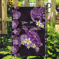 Personalised Aloha Hawaii Kauai Island Garden Flag Garden Isle Map Sea Turtle Plumeria
