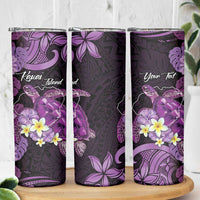 Personalised Aloha Hawaii Kauai Island Skinny Tumbler Garden Isle Map Sea Turtle Plumeria