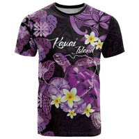 Personalised Aloha Hawaii Kauai Island T Shirt Garden Isle Map Sea Turtle Plumeria