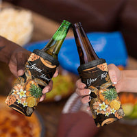 Personalised Aloha Hawaii Lanai Island 4 in 1 Can Cooler Tumbler Pineapple Isle Map Sea Turtle Plumeria