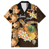 Personalised Aloha Hawaii Lanai Island Family Matching Summer Maxi Dress and Hawaiian Shirt Pineapple Isle Map Sea Turtle Plumeria