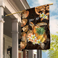 Personalised Aloha Hawaii Lanai Island Garden Flag Pineapple Isle Map Sea Turtle Plumeria
