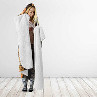 Personalised Aloha Hawaii Lanai Island Hooded Blanket Pineapple Isle Map Sea Turtle Plumeria