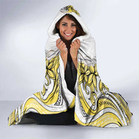 Personalised Aloha Hawaii Niihau Island Hooded Blanket Forbidden Isle Map Shell Lei