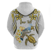 Personalised Aloha Hawaii Niihau Island Hoodie Forbidden Isle Map Shell Lei