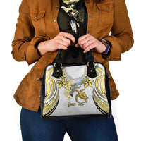 Personalised Aloha Hawaii Niihau Island Shoulder Handbag Forbidden Isle Map Shell Lei LT14 - Polynesian Pride