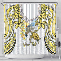 Personalised Aloha Hawaii Niihau Island Shower Curtain Forbidden Isle Map Shell Lei LT14 - Polynesian Pride