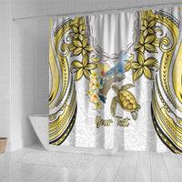 Personalised Aloha Hawaii Niihau Island Shower Curtain Forbidden Isle Map Shell Lei LT14 - Polynesian Pride