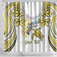 Personalised Aloha Hawaii Niihau Island Shower Curtain Forbidden Isle Map Shell Lei LT14 - Polynesian Pride