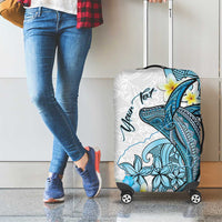 Personalised Aloha Hawaii Kahoolawe Island Luggage Cover Target Isle Map With Humpback Whale