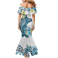 Personalised Aloha Hawaii Kahoolawe Island Mermaid Dress Target Isle Map With Humpback Whale LT14 - Polynesian Pride
