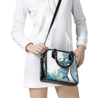 Personalised Aloha Hawaii Kahoolawe Island Shoulder Handbag Target Isle Map With Humpback Whale LT14 - Polynesian Pride