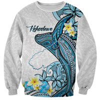 Personalised Aloha Hawaii Kahoolawe Island Sweatshirt Target Isle Map With Humpback Whale