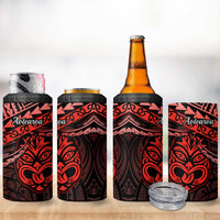 Matariki New Zealand 4 in 1 Can Cooler Tumbler Maori New Year Tiki Red Version