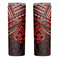 Matariki New Zealand Skinny Tumbler Maori New Year Tiki Red Version