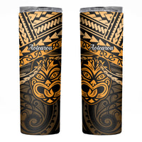 Matariki New Zealand Skinny Tumbler Maori New Year Tiki Gold Version