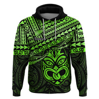 Matariki New Zealand Hoodie Maori New Year Tiki Green Version LT14
