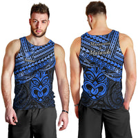 Matariki New Zealand Men Tank Top Maori New Year Tiki Blue Version LT14