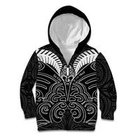 Kia Kaha Te Reo Maori Kid Hoodie Aotearoa Hei Tiki With Hongi