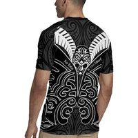 Kia Kaha Te Reo Maori Rugby Jersey Aotearoa Hei Tiki With Hongi