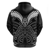 Kia Kaha Te Reo Maori Zip Hoodie Aotearoa Hei Tiki With Hongi