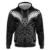 Kia Kaha Te Reo Maori Zip Hoodie Aotearoa Hei Tiki With Hongi
