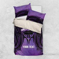 Personalised New Zealand Suffrage Day Bedding Set Maori Tattoo Galaxy Vibe - Polynesian Pride