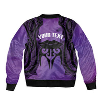 Personalised New Zealand Suffrage Day Bomber Jacket Maori Tattoo Galaxy Vibe - Polynesian Pride