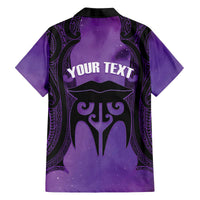 Personalised New Zealand Suffrage Day Family Matching Off The Shoulder Long Sleeve Dress and Hawaiian Shirt Maori Tattoo Galaxy Vibe LT14 - Polynesian Pride