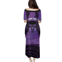 Personalised New Zealand Suffrage Day Family Matching Puletasi and Hawaiian Shirt Maori Tattoo Galaxy Vibe - Polynesian Pride