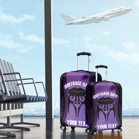 Personalised New Zealand Suffrage Day Luggage Cover Maori Tattoo Galaxy Vibe - Polynesian Pride