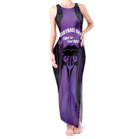 Personalised New Zealand Suffrage Day Tank Maxi Dress Maori Tattoo Galaxy Vibe - Polynesian Pride