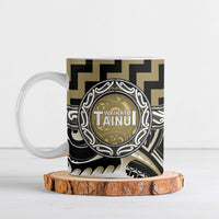 Aotearoa Waikato Tainui Personalised Ceramic Mug Maori Iwi Poutama Puhoro Tattoo LT14 Old Yellow - Polynesian Pride