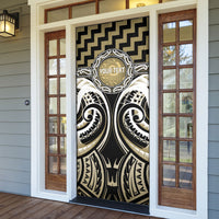Aotearoa Waikato Tainui Personalised Door Cover Maori Iwi Poutama Puhoro Tattoo LT14 - Polynesian Pride