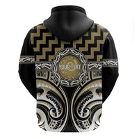 Aotearoa Waikato Tainui Personalised Hoodie Maori Iwi Poutama Puhoro Tattoo