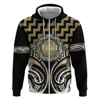 Aotearoa Waikato Tainui Personalised Hoodie Maori Iwi Poutama Puhoro Tattoo