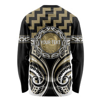 Aotearoa Waikato Tainui Personalised Long Sleeve Shirt Maori Iwi Poutama Puhoro Tattoo LT14 - Polynesian Pride