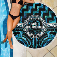 Aotearoa Ngati Kahungunu Beach Blanket Maori Iwi Poutama Puhoro Tattoo LT14 - Polynesian Pride