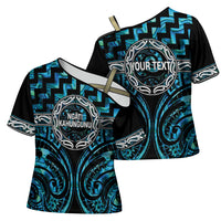 Aotearoa Ngati Kahungunu Personalised Cross Shoulder Shirt Maori Iwi Poutama Puhoro Tattoo LT14 - Polynesian Pride