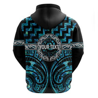 Aotearoa Ngati Kahungunu Personalised Hoodie Maori Iwi Poutama Puhoro Tattoo