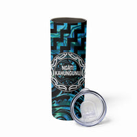 Aotearoa Ngati Kahungunu Personalised Skinny Tumbler Maori Iwi Poutama Puhoro Tattoo LT14 - Polynesian Pride