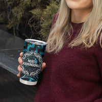 Aotearoa Ngati Kahungunu Personalised Tumbler Cup Maori Iwi Poutama Puhoro Tattoo LT14 - Polynesian Pride