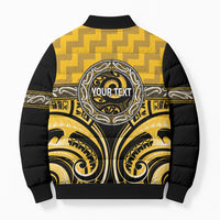 Aotearoa Ngati Whatua Personalised Bomber Puffer Jacket Maori Iwi Poutama Puhoro Tattoo LT14 - Polynesian Pride