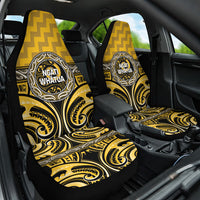 Aotearoa Ngati Whatua Car Seat Cover Maori Iwi Poutama Puhoro Tattoo LT14 One Size Yellow - Polynesian Pride