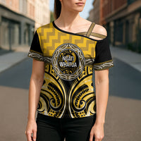 Aotearoa Ngati Whatua Personalised Cross Shoulder Shirt Maori Iwi Poutama Puhoro Tattoo LT14 - Polynesian Pride