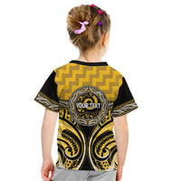 Aotearoa Ngati Whatua Personalised Kid T Shirt Maori Iwi Poutama Puhoro Tattoo LT14 - Polynesian Pride