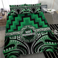Aotearoa Ngati Maniapoto Bedding Set Maori Iwi Poutama Puhoro Tattoo LT14 - Polynesian Pride